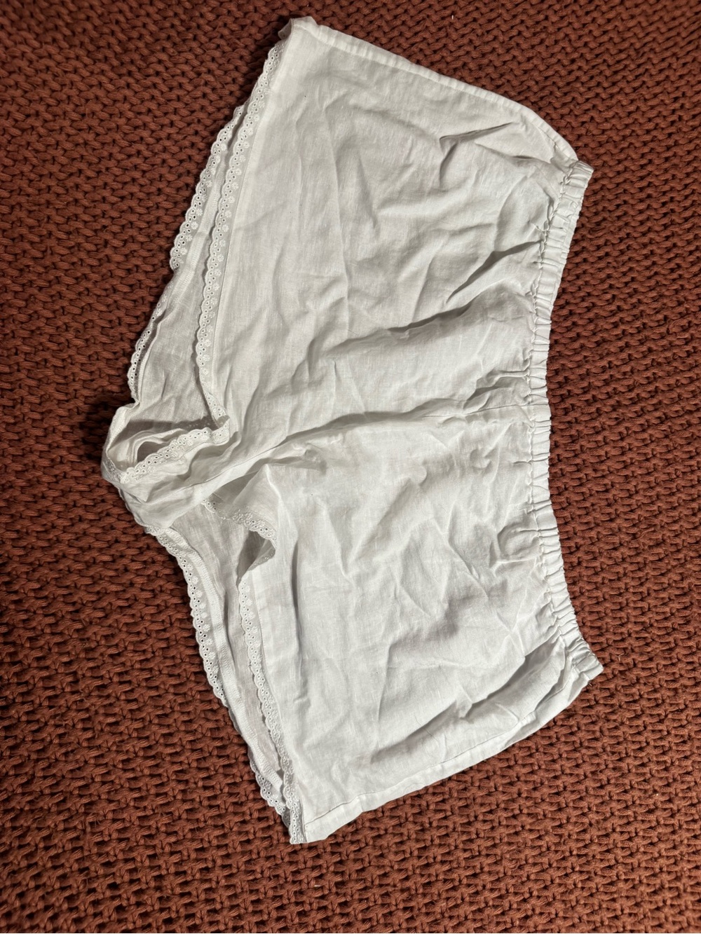 J. Crew White Eyelet-Trim Button PJ set - Picture 4 of 5